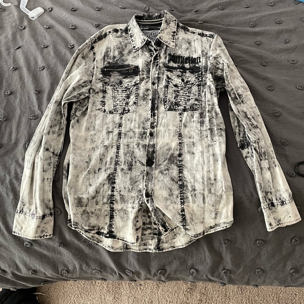 Affliction button down shirt